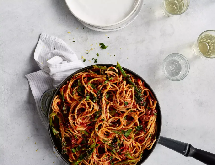 Vegan Puttanesca Pasta  Bosh TV