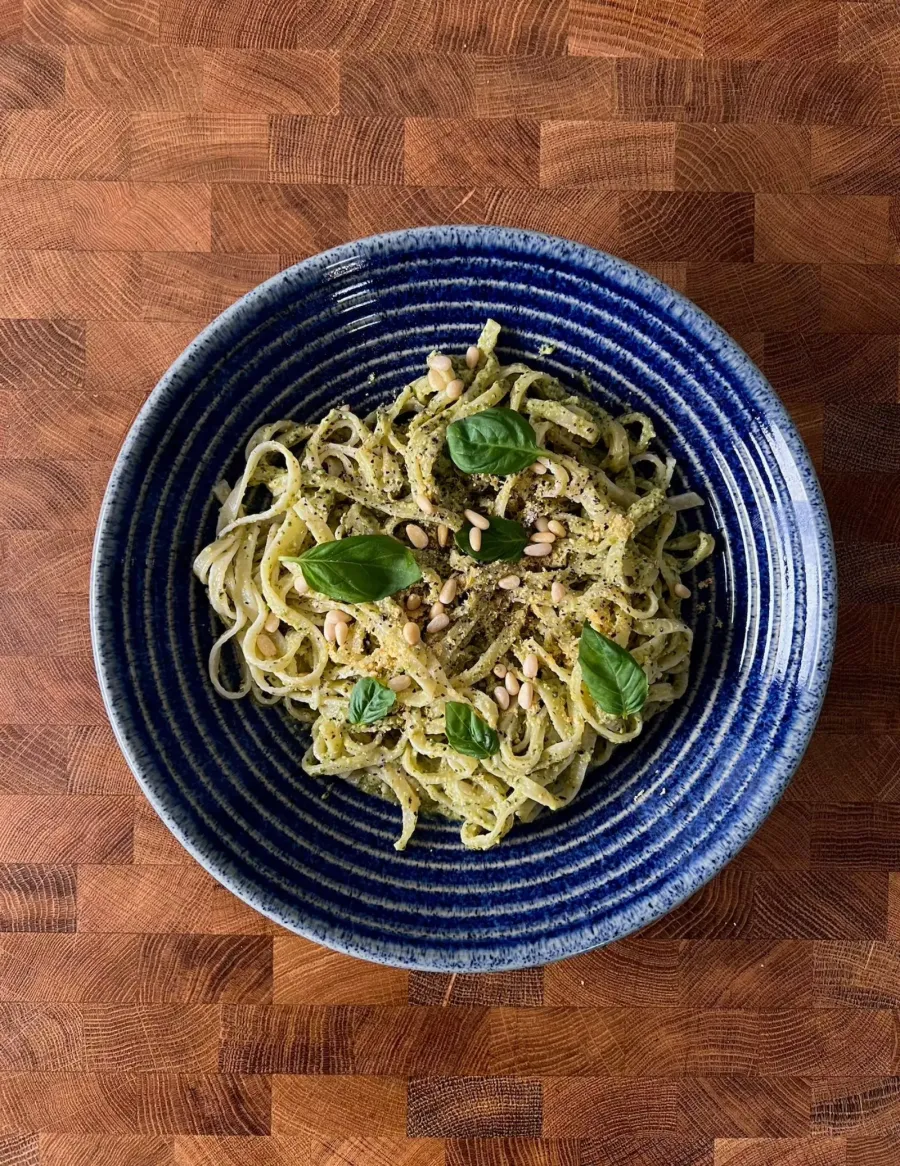 Vegan Roasted Courgette Pesto Pasta Bosh TV