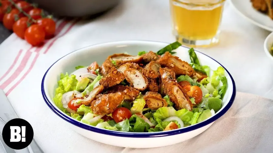 Vegan Southern Fried 'Chicken' Salad Bosh TV