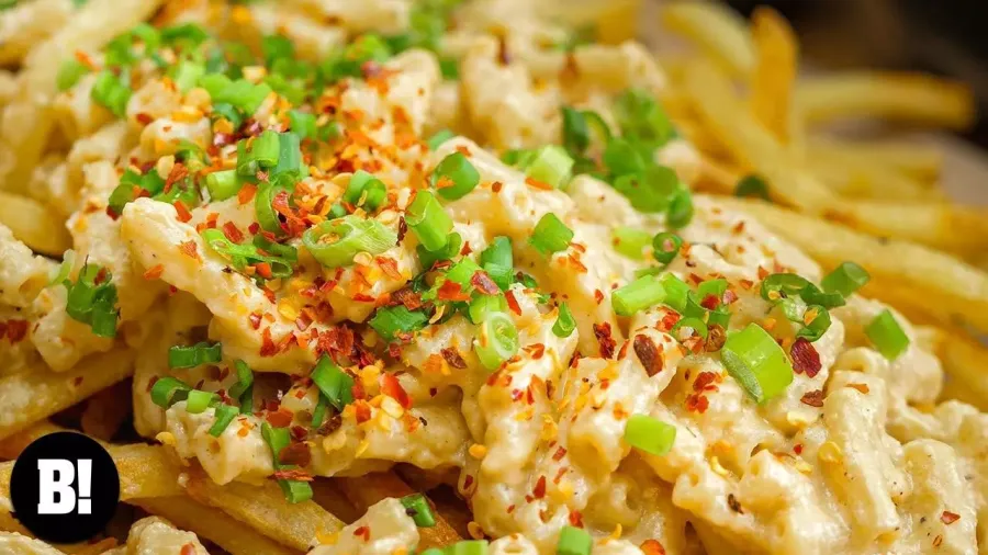 Vegan Spicy Mac & Cheese Fries  Bosh TV