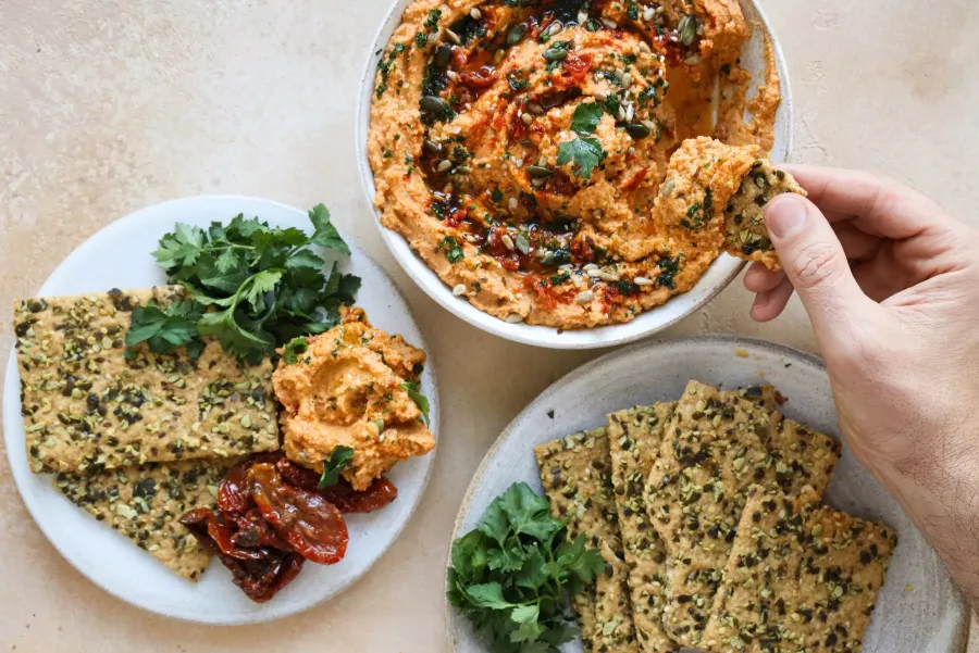 Vegan Sun-Dried Tomato Hummus - REVAMP Bosh TV