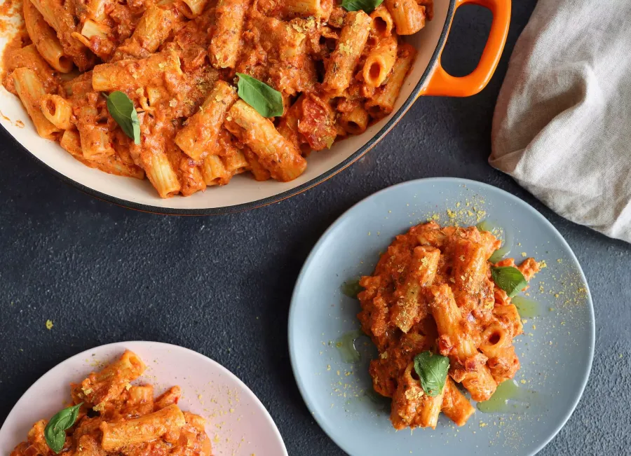 Vegan Sun-Dried Tomato Rigatoni Bosh TV