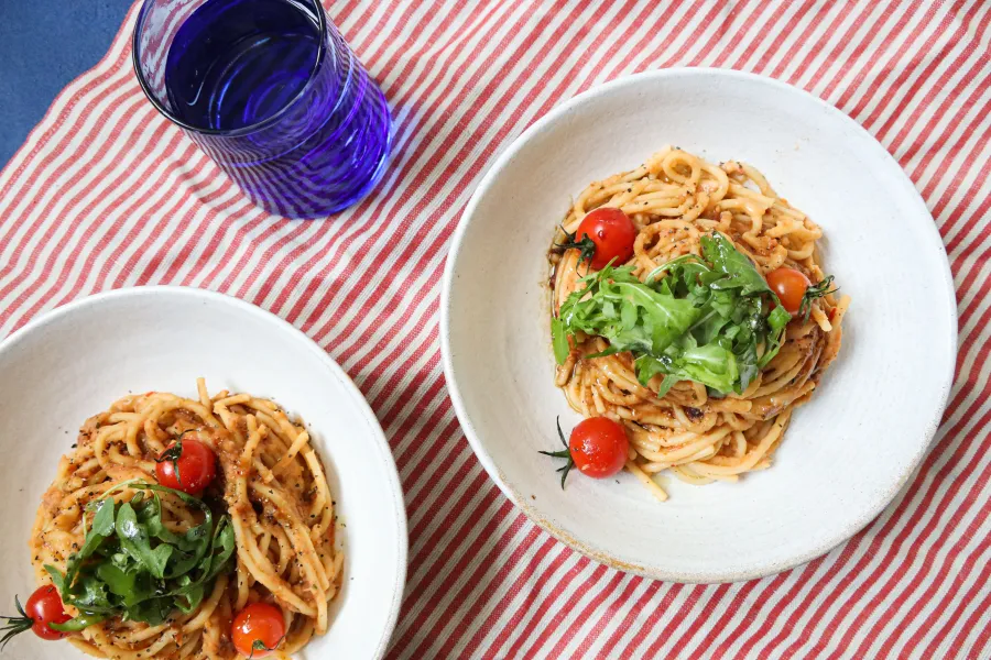 Vegan Sun-dried Tomato & Cannellini Bean Pasta - REVAMP BOSHTV
