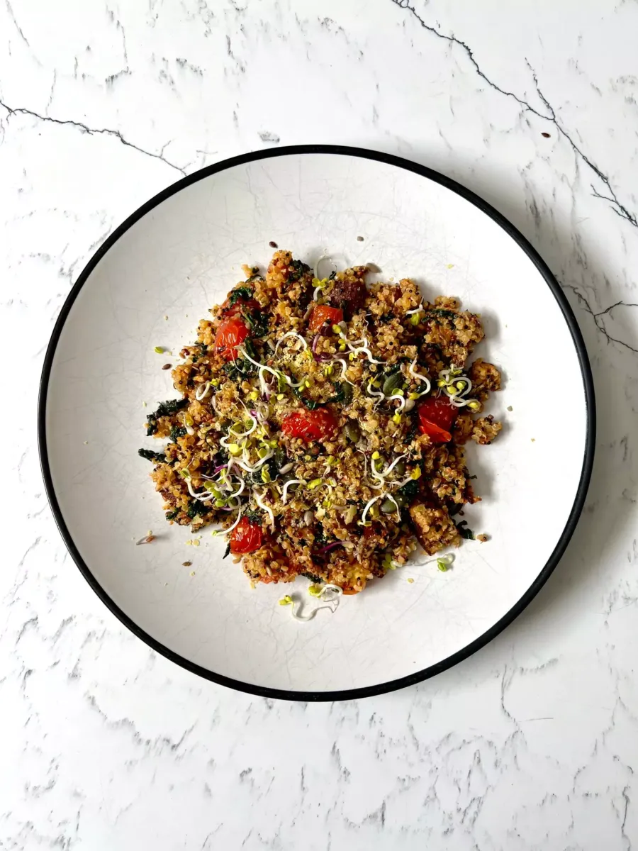 Vegan Super Healthy Quinoa Tofu Bosh TV