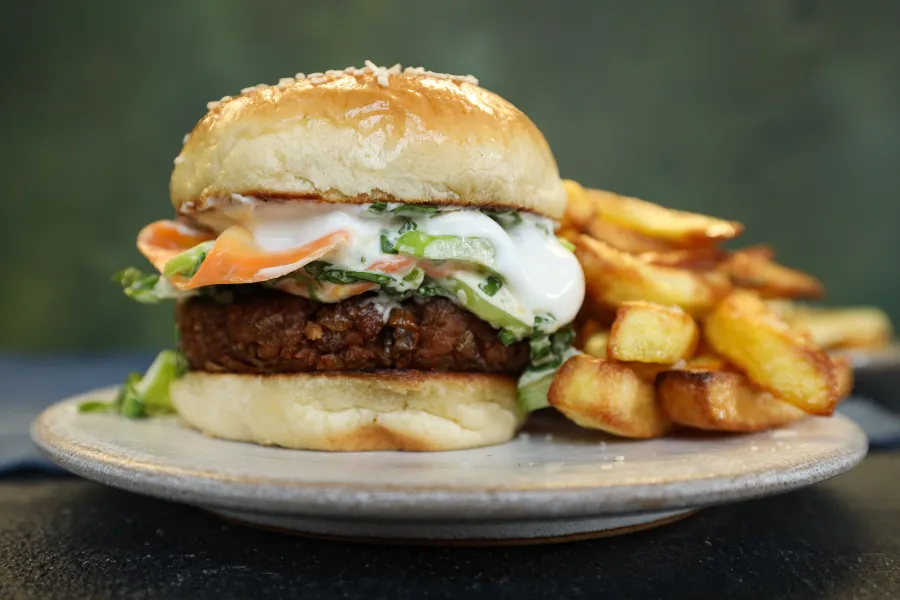 Vegan Sweet Teriyaki Smash Burgers - REVAMP BOSHTV