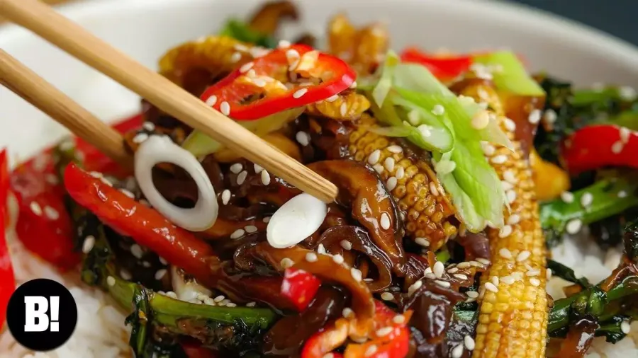Vegan Sweet 'n' Sticky Stir Fry Bosh TV