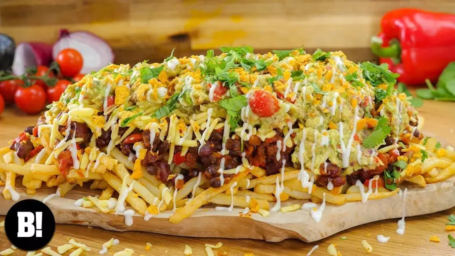Vegan Tex Mex Loaded Fries Bosh TV