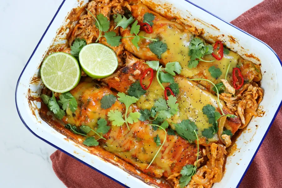 Vegan Tofu Enchilada Bake BOSHTV