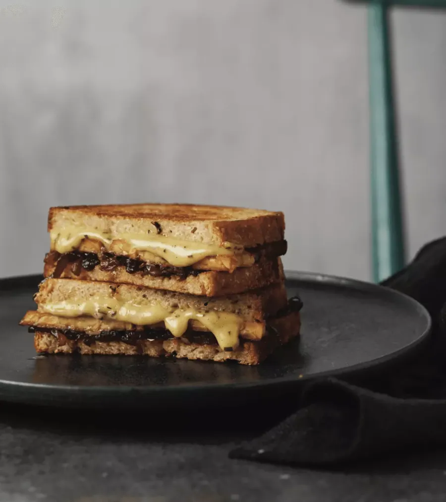 Vegan Vegan 'Bacon' Cheese Toastie  Bosh TV