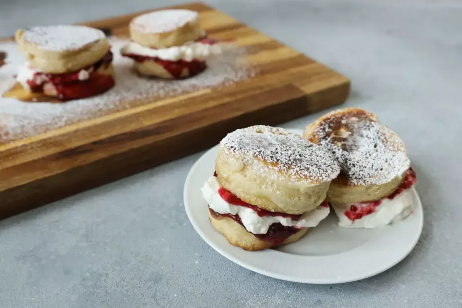 Vegan Victoria Sponge Pancakes Bosh TV