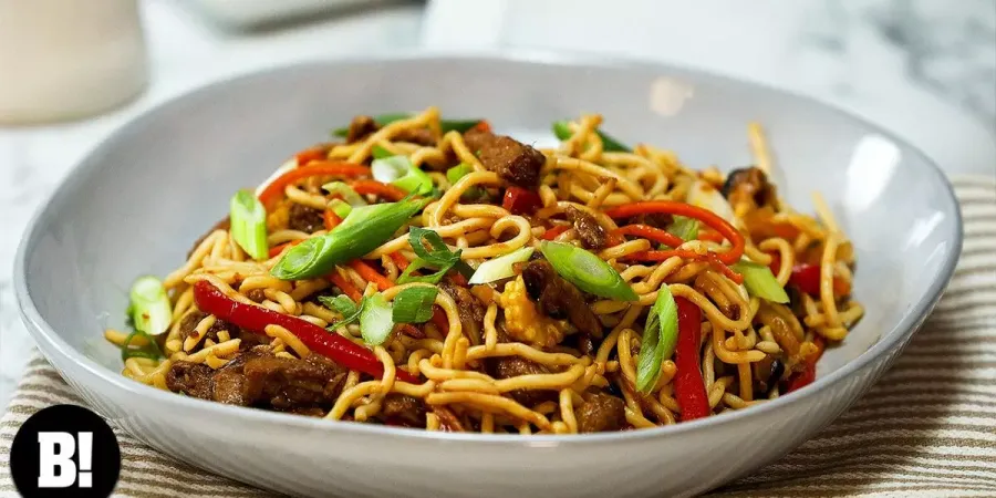 Vegan 'Chicken' Lo Mein Bosh TV