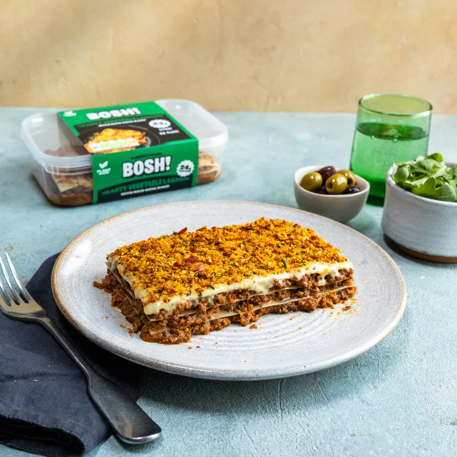BOSH! Hearty Vegetable Lasagne Lifestyle Shot